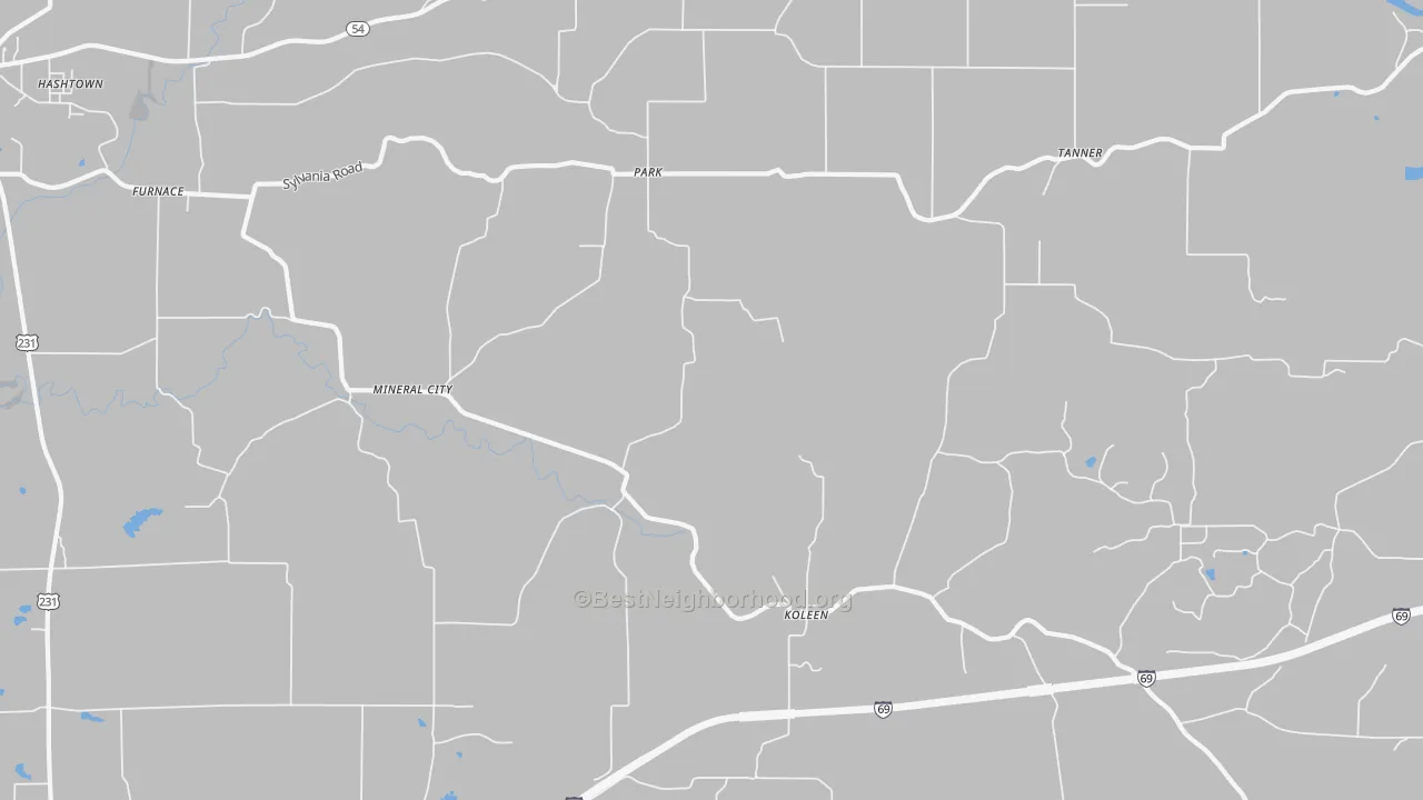 Transit Grade map of Park, IN