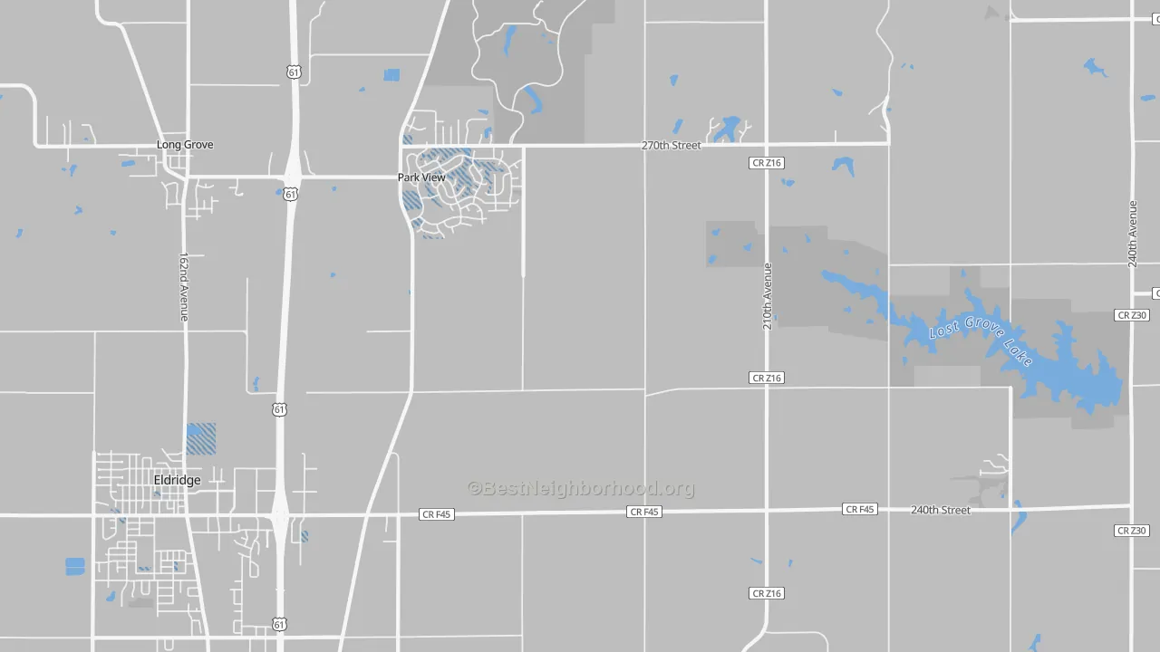 Transit Grade map of Park View, IA