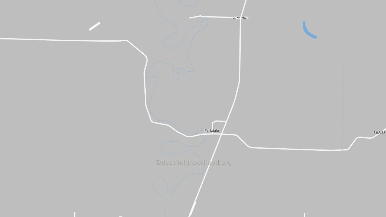 Transit Grade map of Parkdale, AR