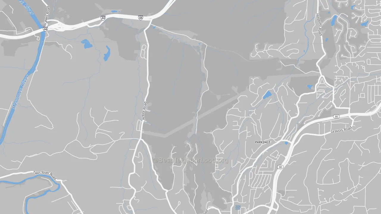 Transit Grade map of Parkdale, MO