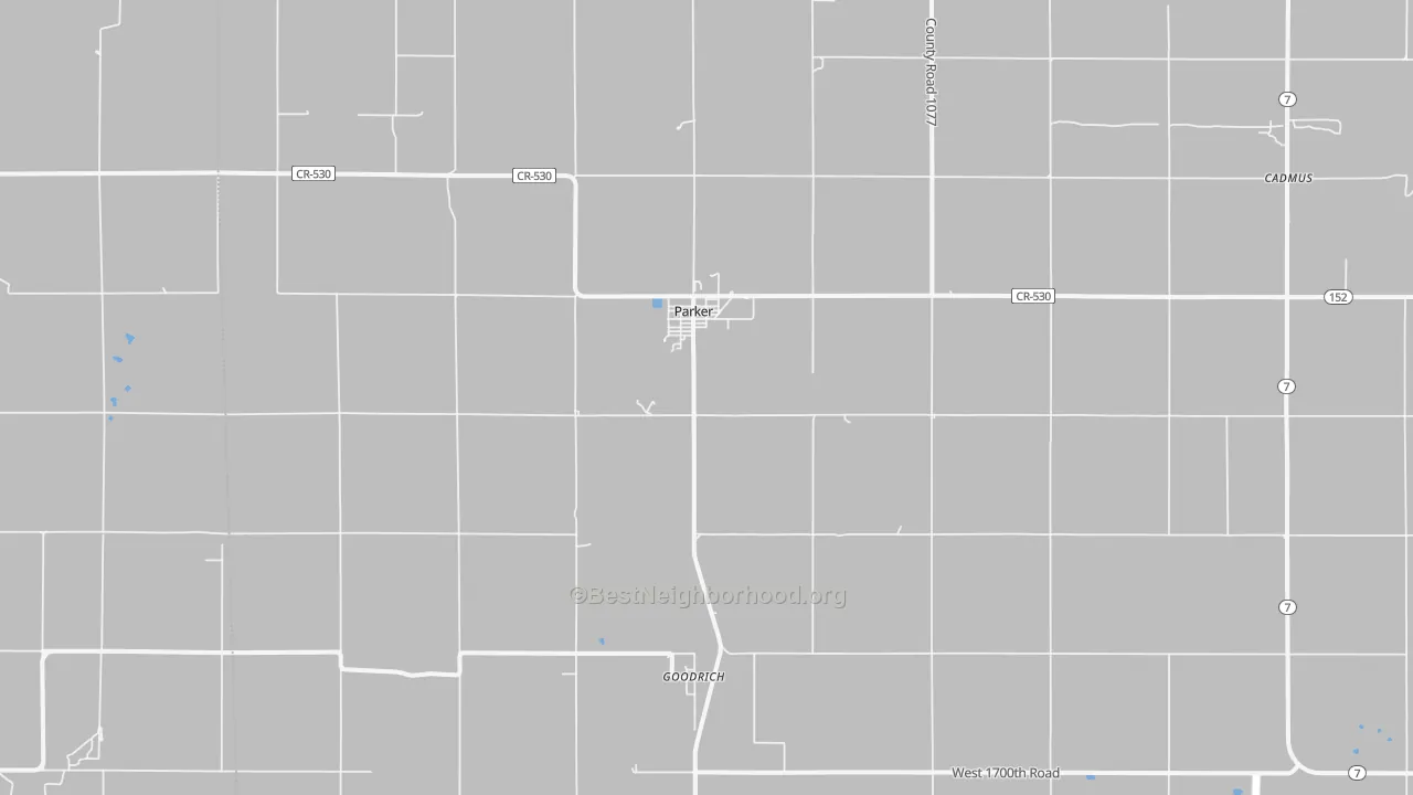 Transit Grade map of Parker, KS
