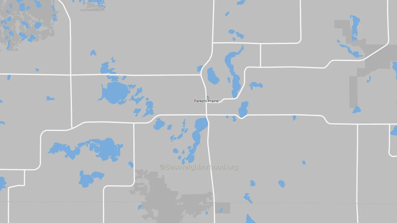 Transit Grade map of Parkers Prairie, MN