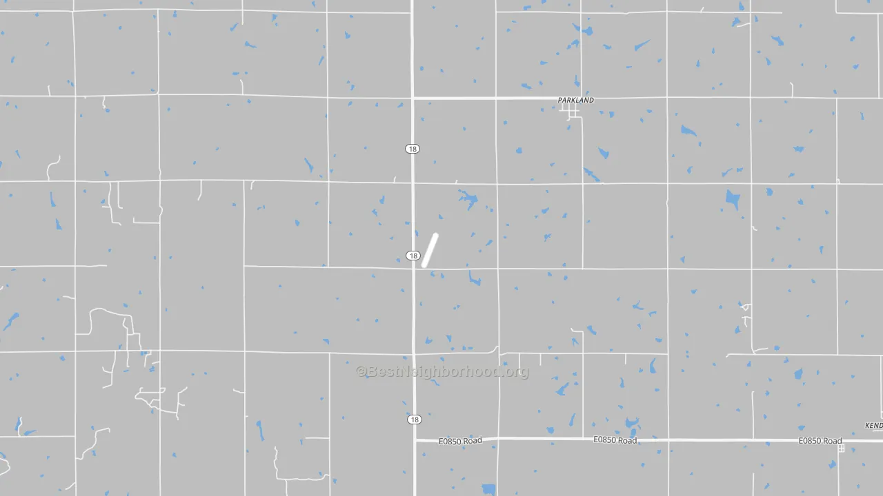 Transit Grade map of Parkland, OK