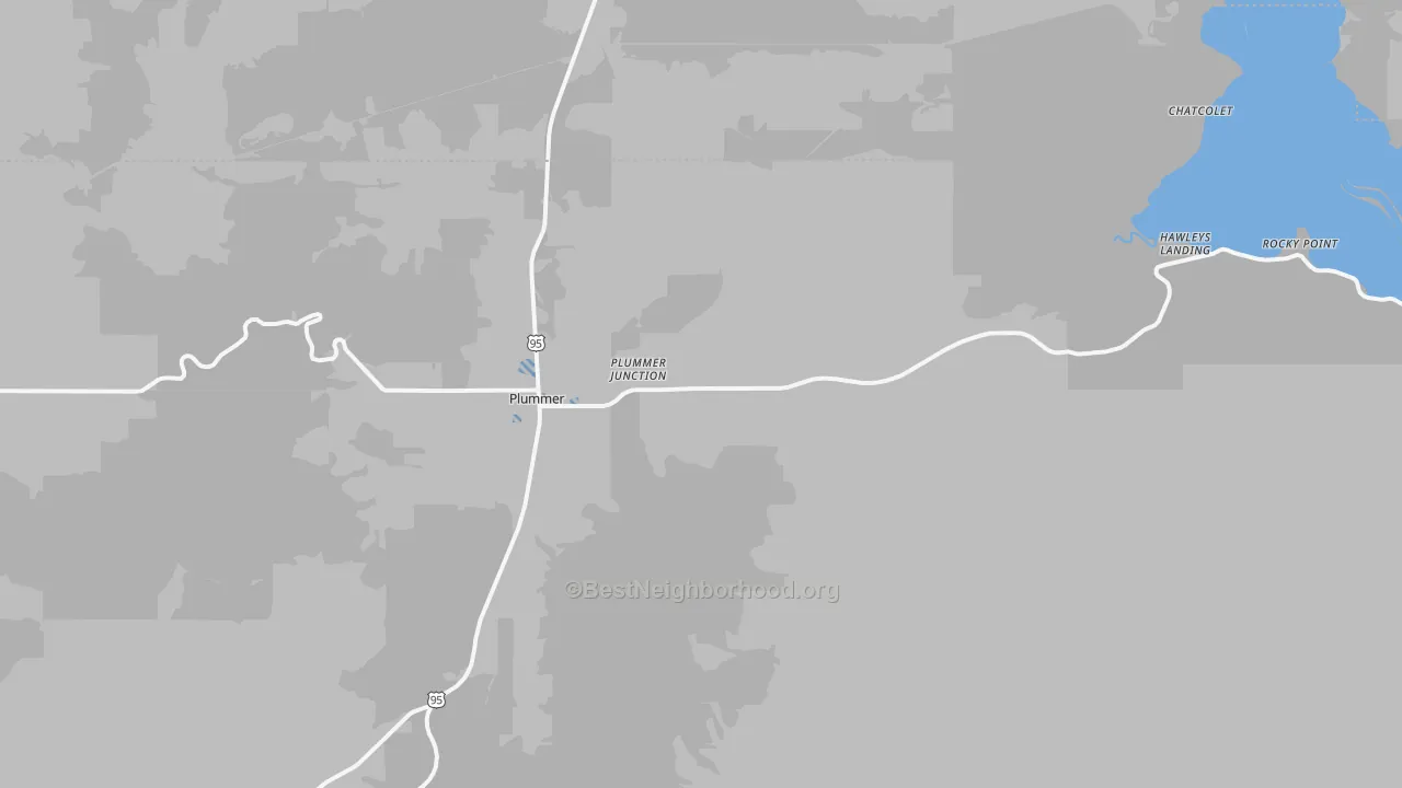 Transit Grade map of Parkline, ID