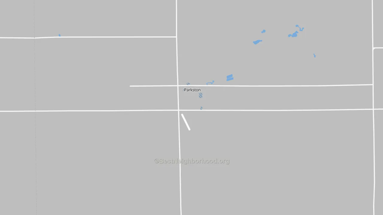 Transit Grade map of Parkston, SD