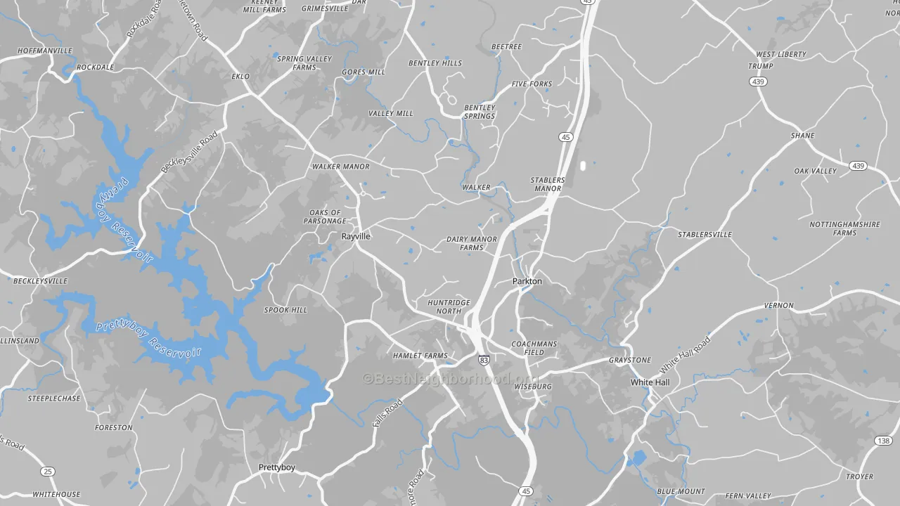 Transit Grade map of Parkton, MD