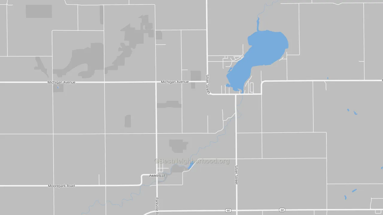 Transit Grade map of Parkville, MI