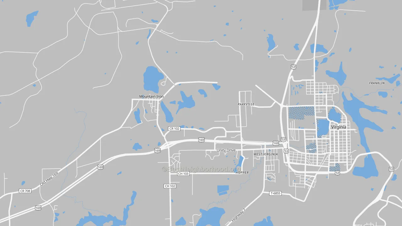 Transit Grade map of Parkville, MN