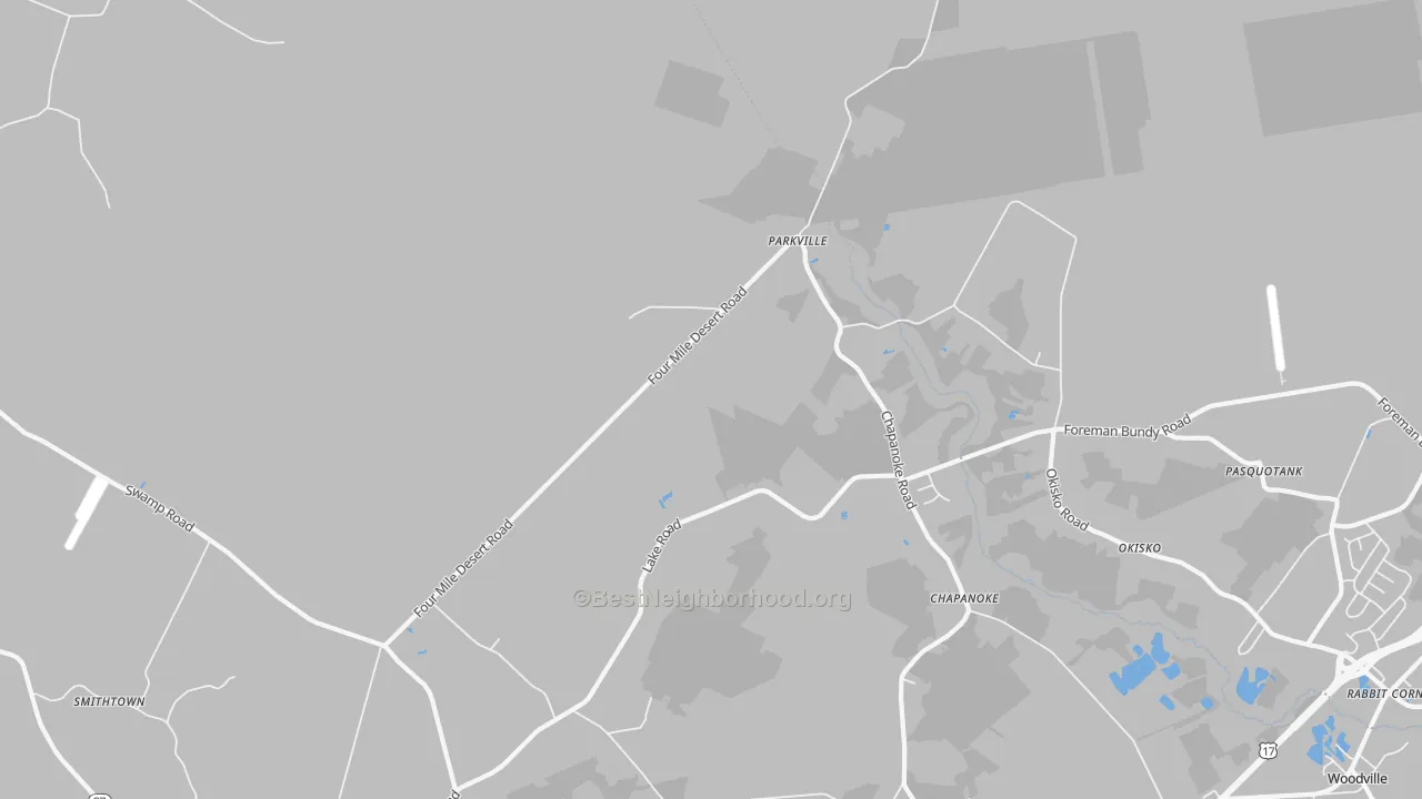 Transit Grade map of Parkville, NC