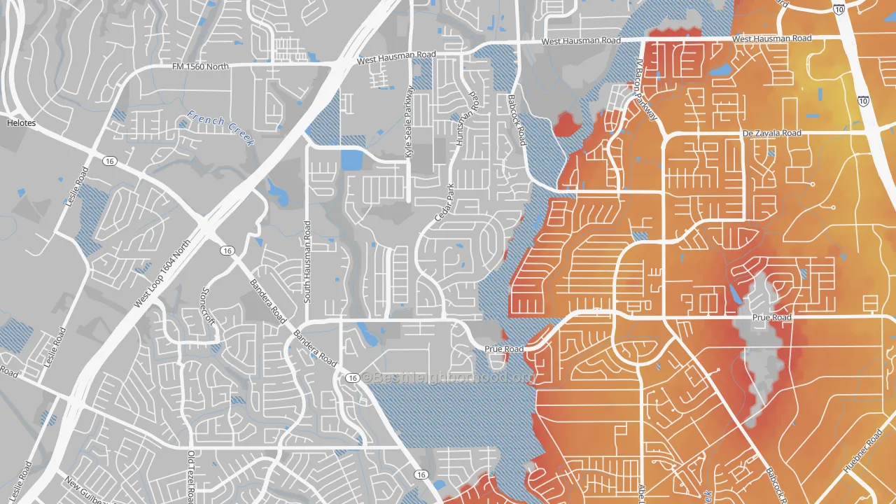 Transit Grade map of Parkwood Maintenance, San Antonio, TX