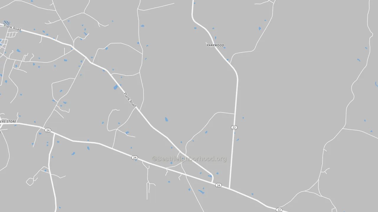Transit Grade map of Parkwood, NC