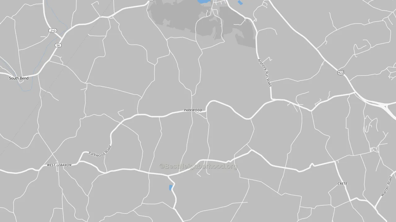 Transit Grade map of Parkwood, PA
