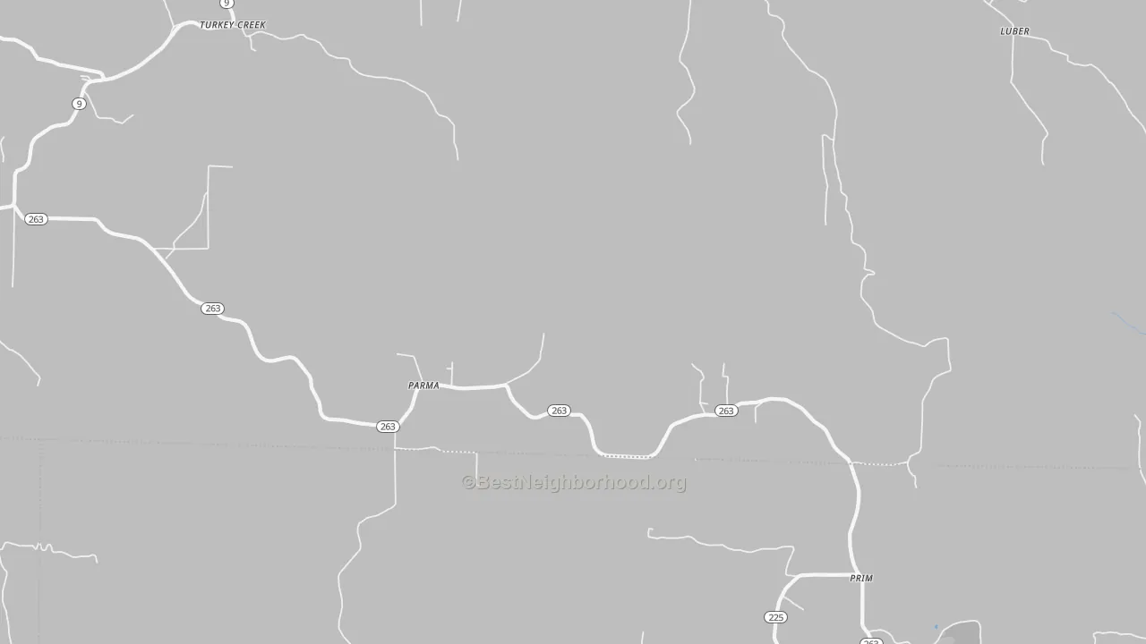 Transit Grade map of Parma, AR