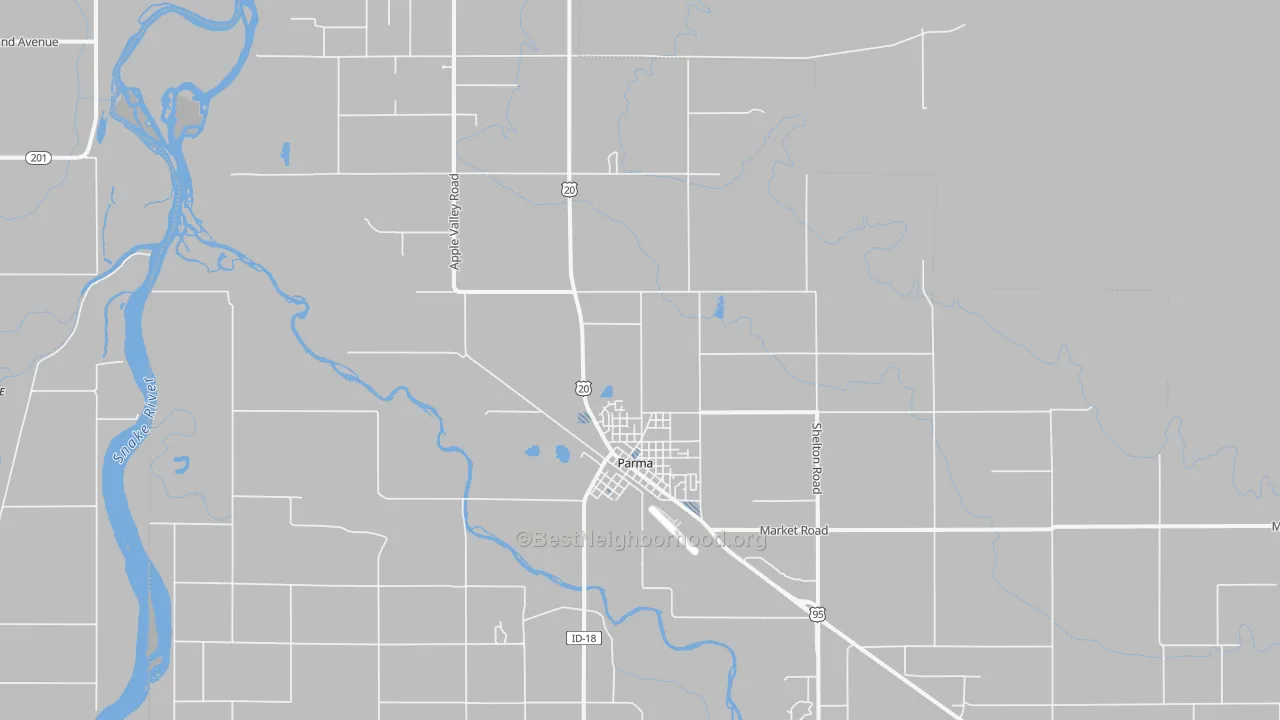 Transit Grade map of Parma, ID