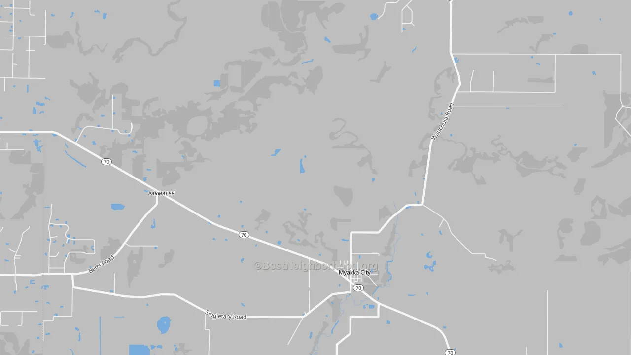 Transit Grade map of Parmalee, FL