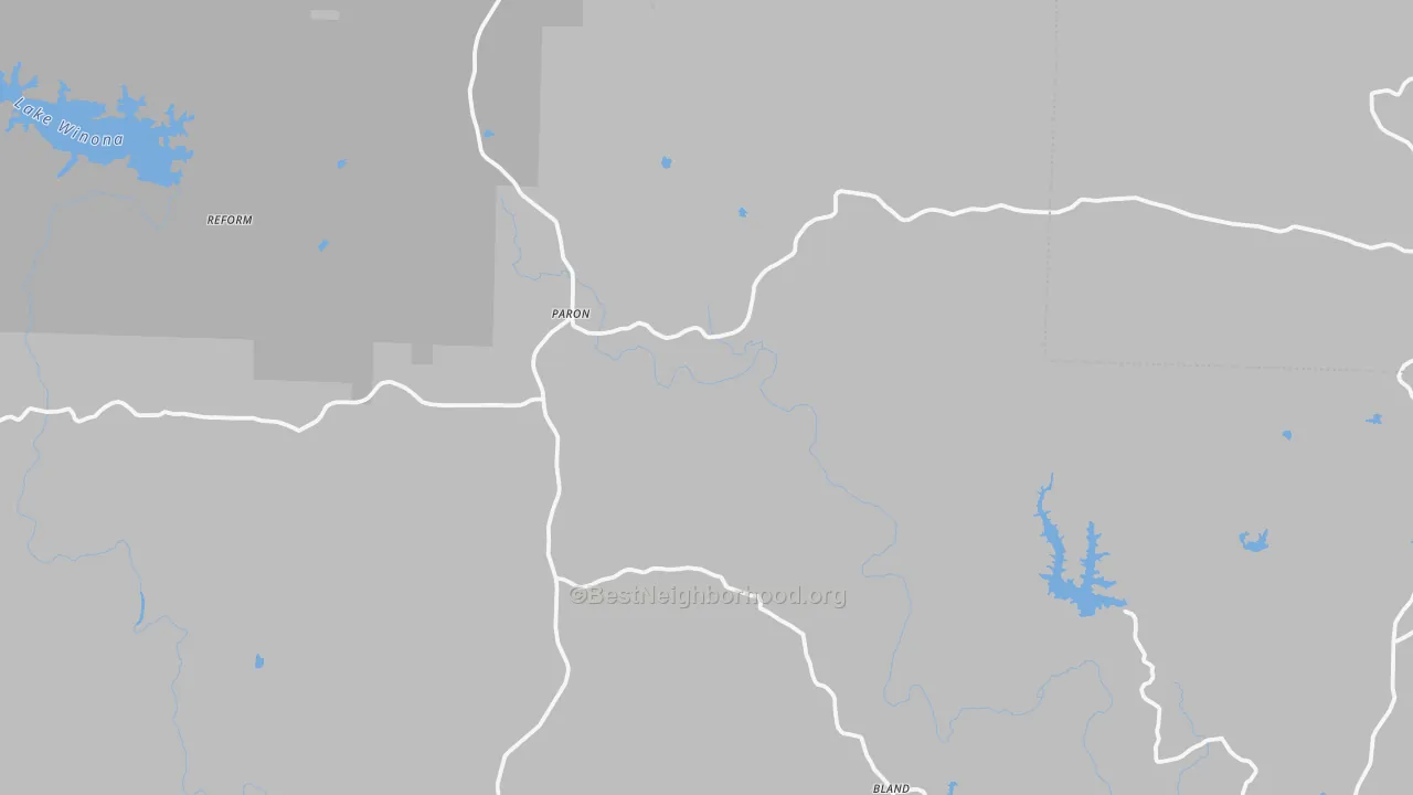 Transit Grade map of Paron, AR
