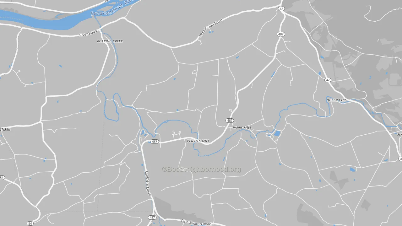 Transit Grade map of Parrs Mill, PA