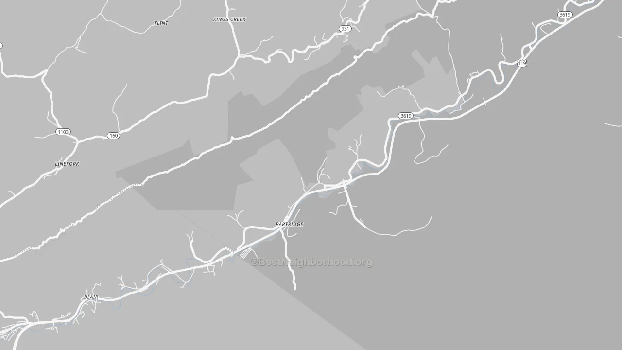 Transit Grade map of Partridge, KY