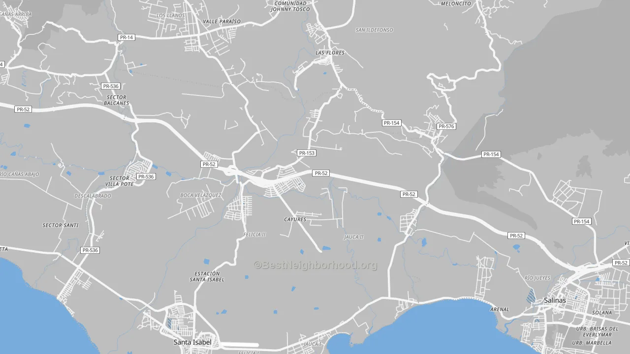 Transit Grade map of Paso Seco, PR