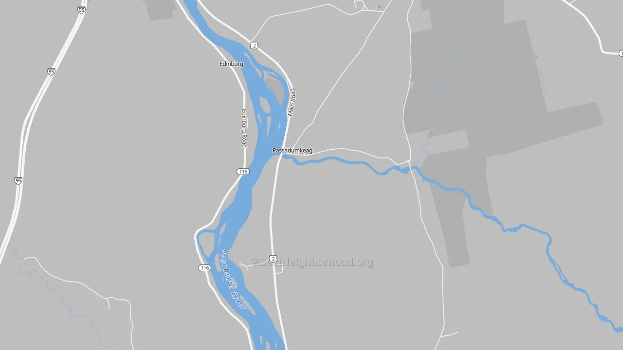 Transit Grade map of Passadumkeag, ME