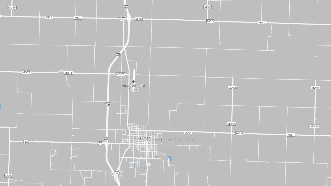 Transit Grade map of Passaic, MO