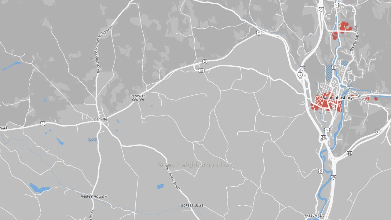 Transit Grade map of Passumpsic, VT