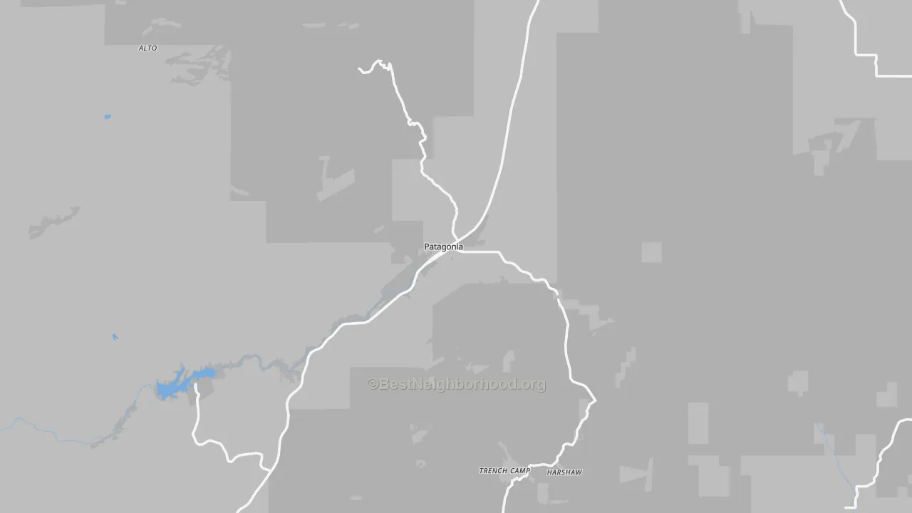 Transit Grade map of Patagonia, AZ