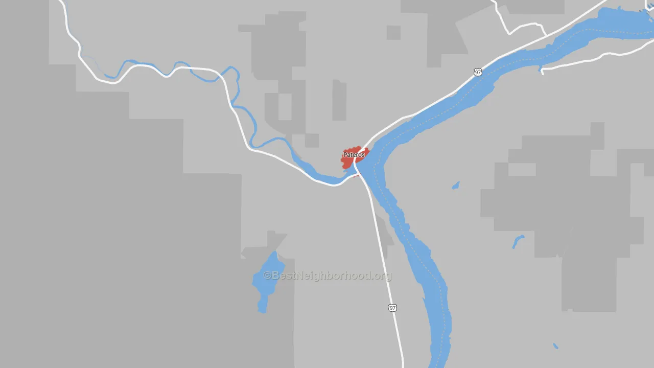 Transit Grade map of Pateros, WA