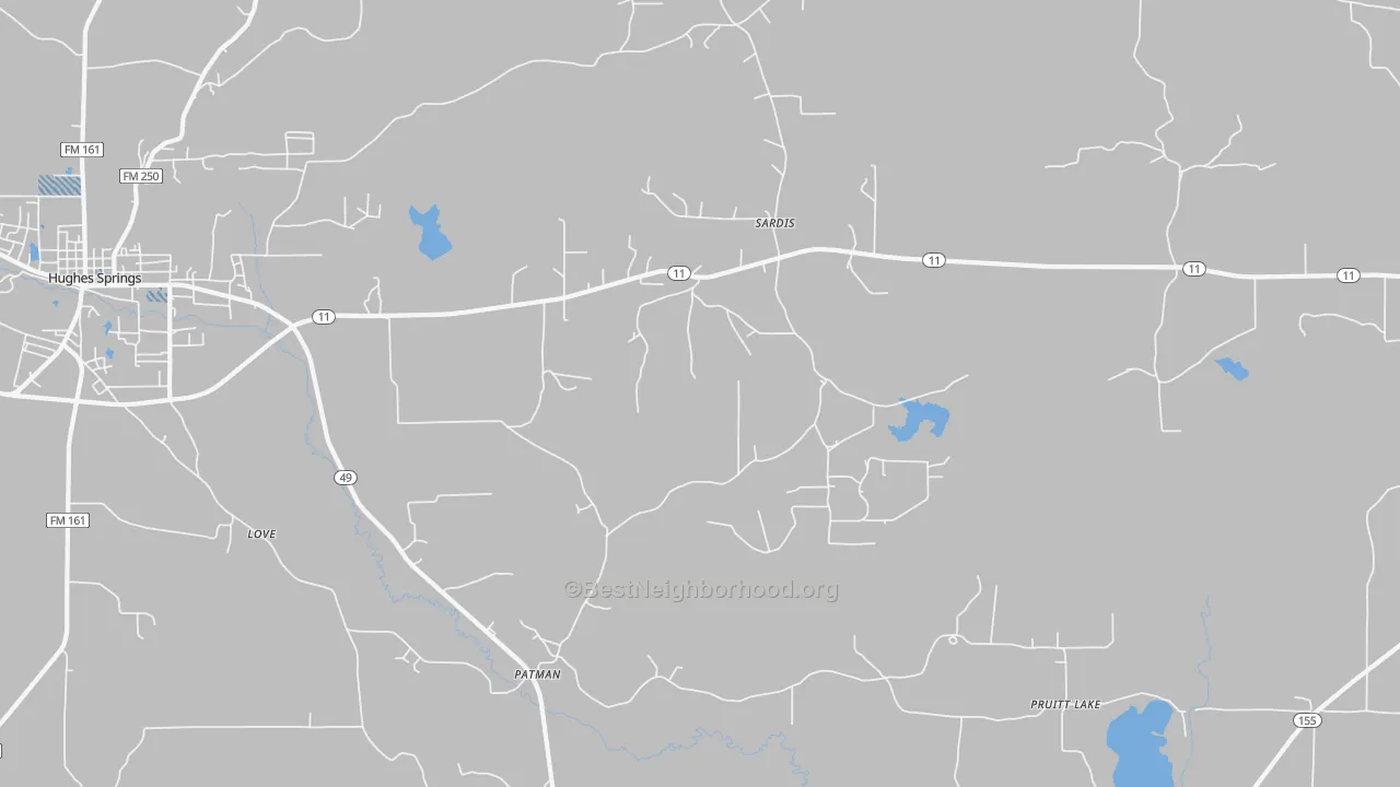 Transit Grade map of Patman, TX