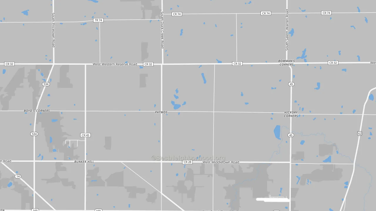 Transit Grade map of Patmos, OH