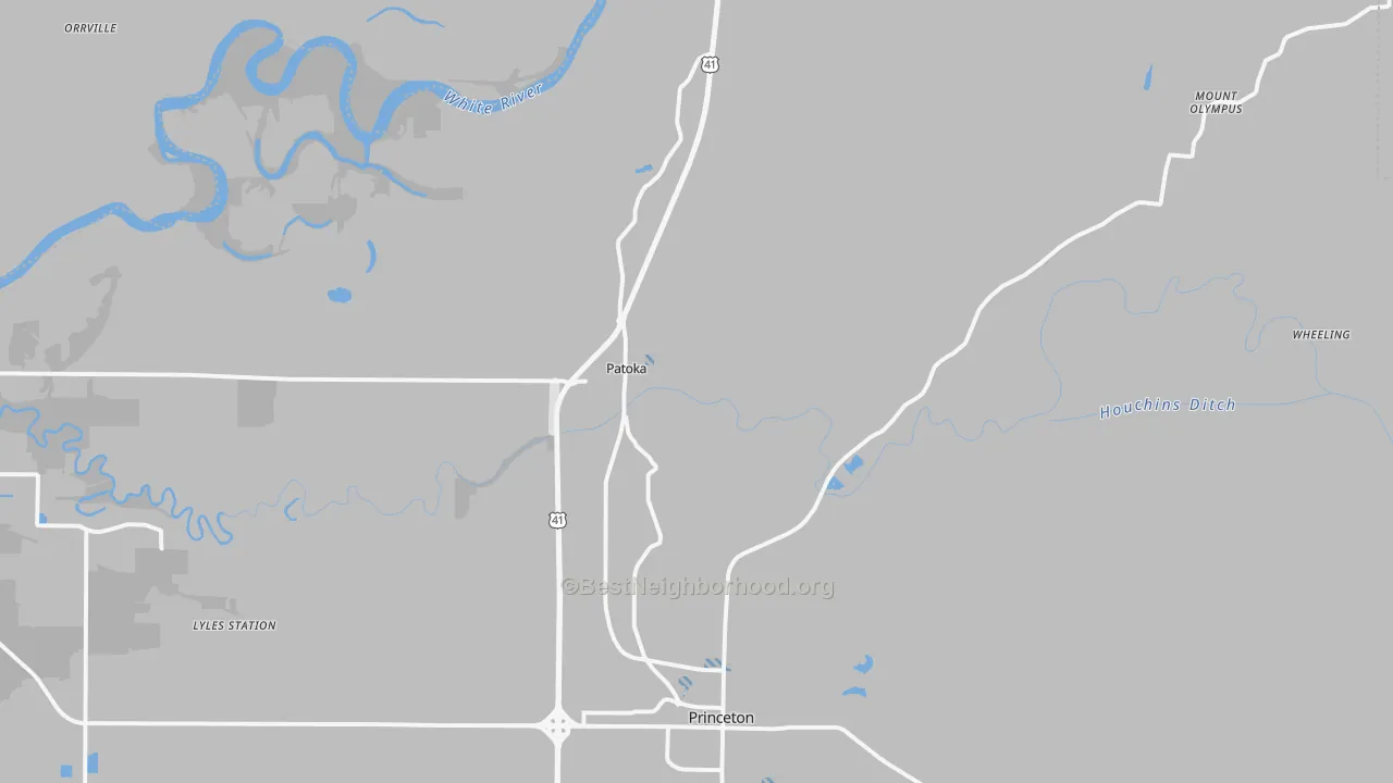 Transit Grade map of Patoka, IN