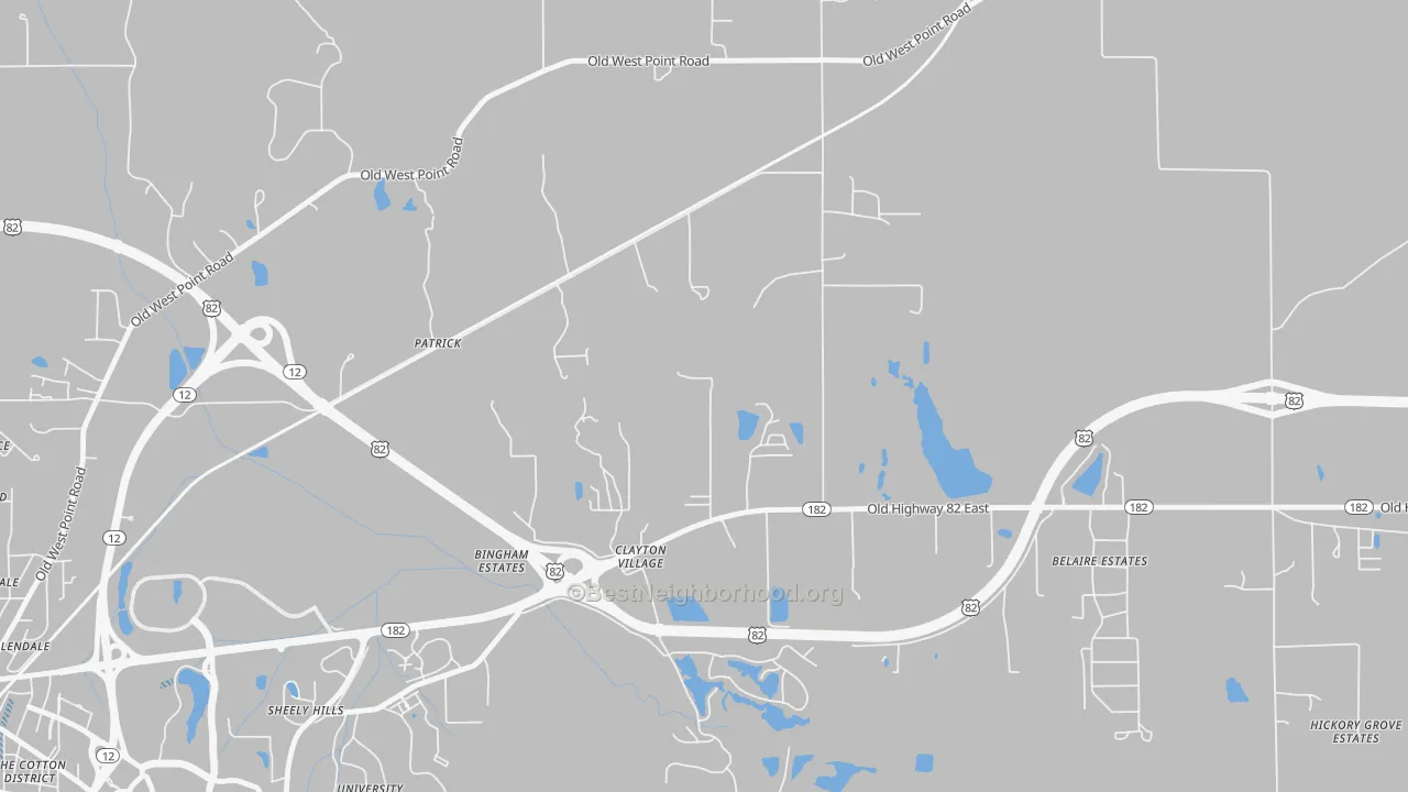 Transit Grade map of Patrick, MS