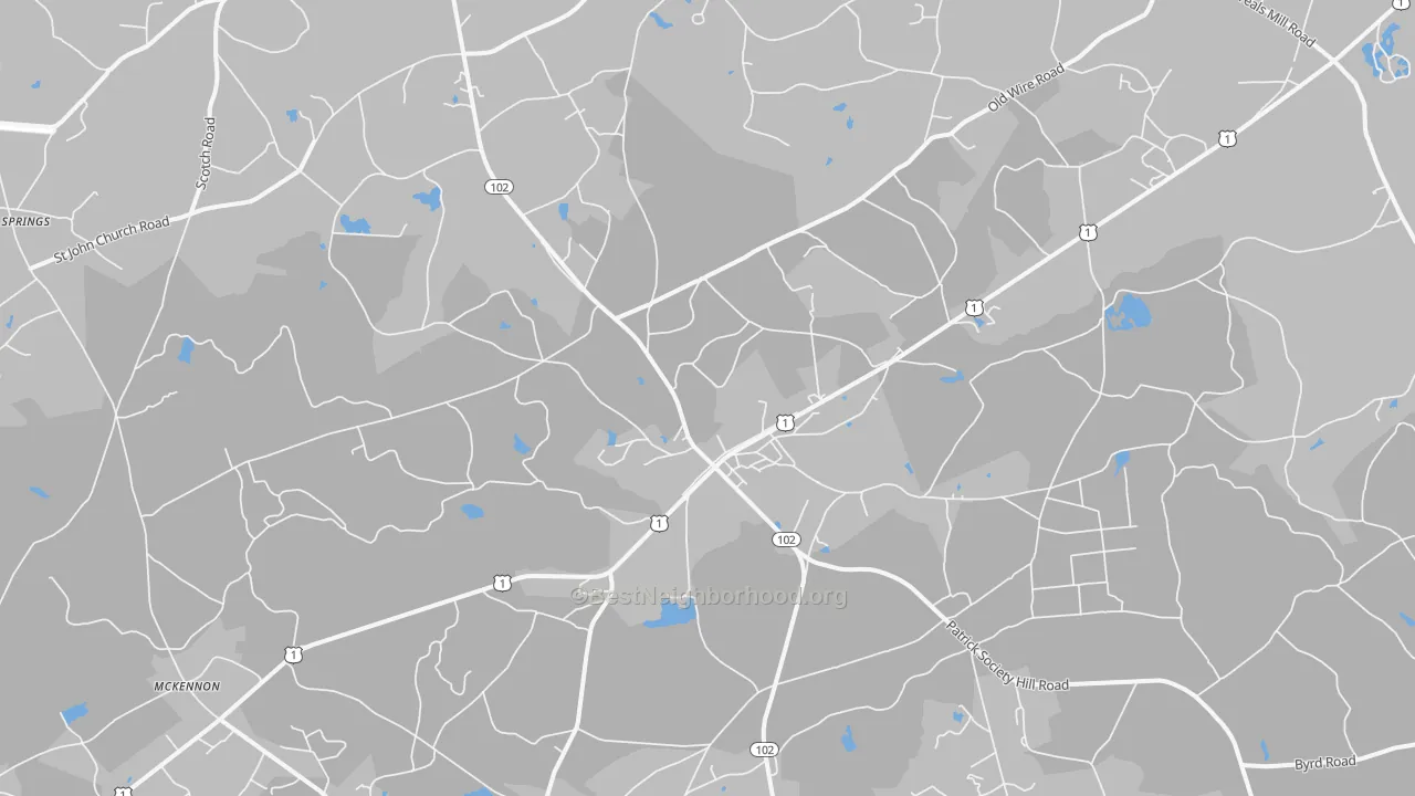 Transit Grade map of Patrick, SC