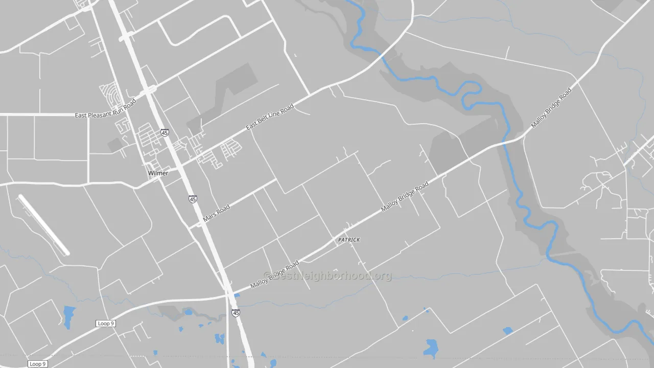 Transit Grade map of Patrick, TX