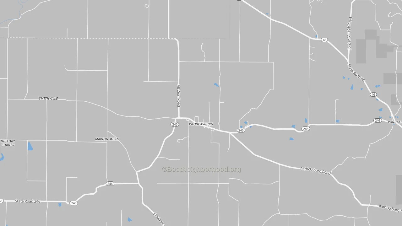 Transit Grade map of Patricksburg, IN
