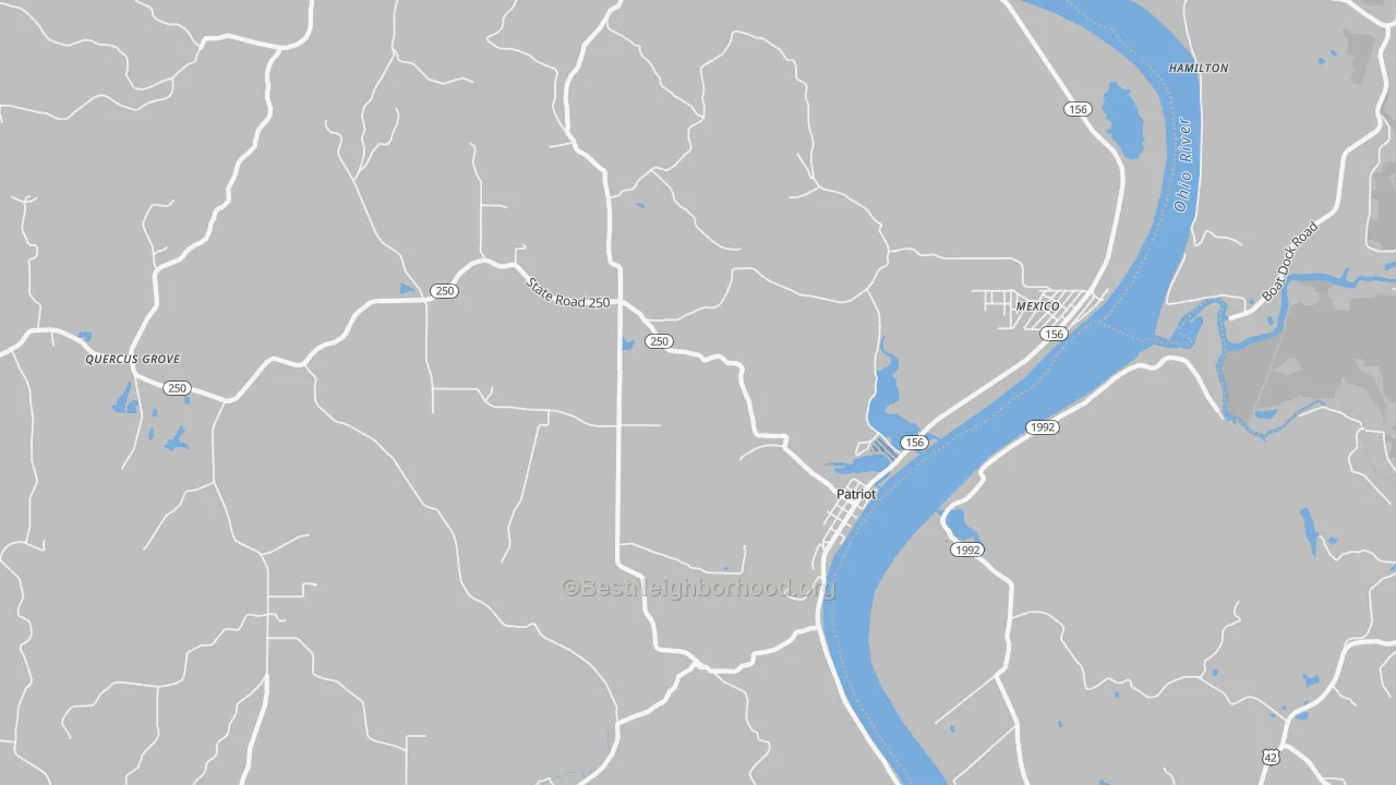 Transit Grade map of Patriot, IN