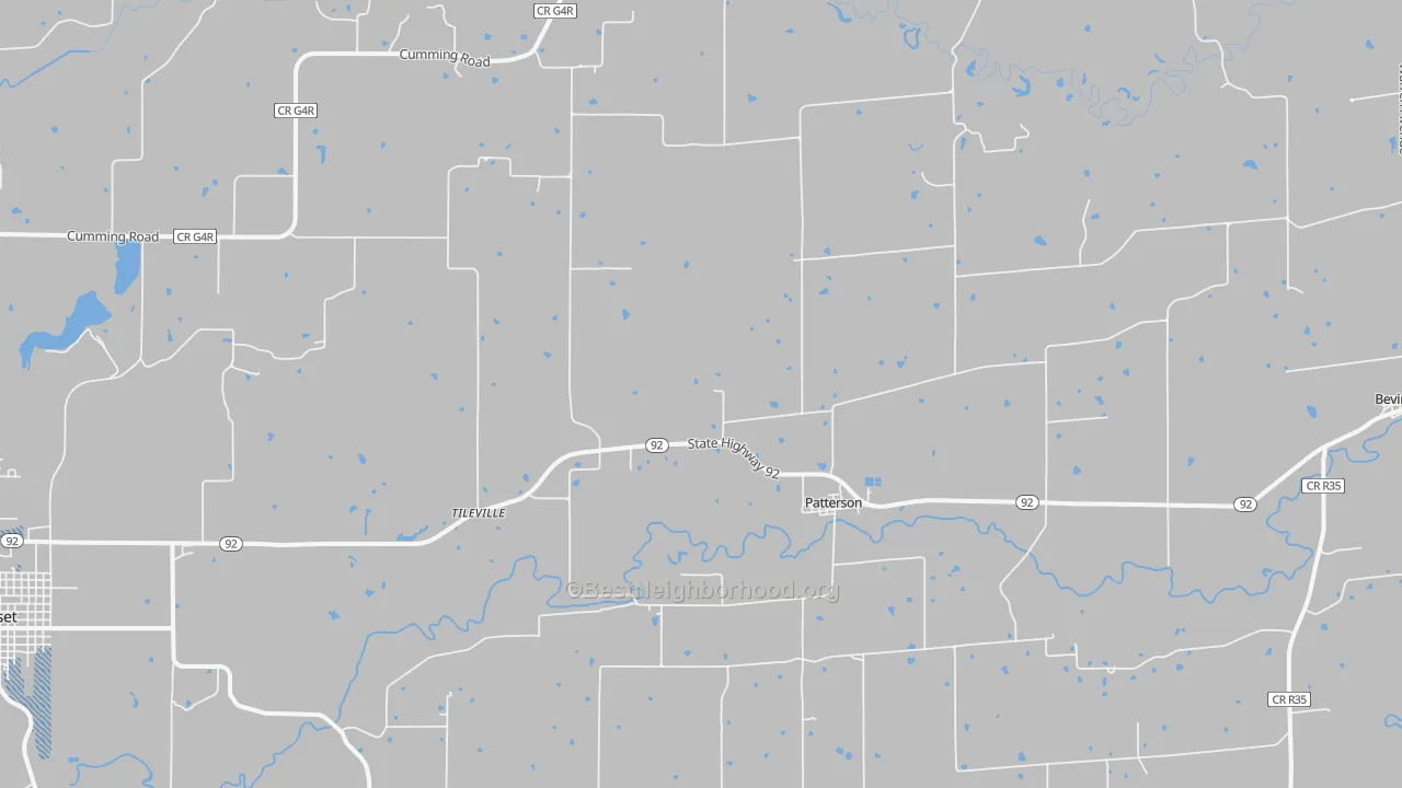 Transit Grade map of Patterson, IA