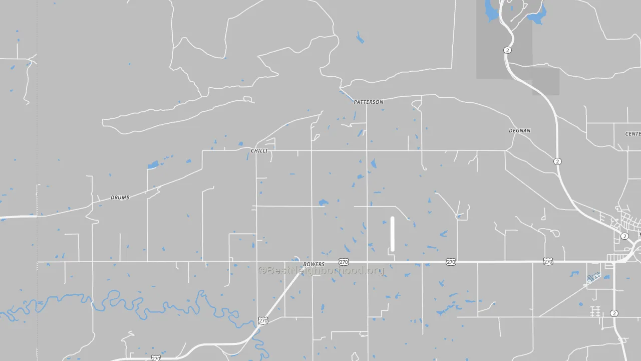 Transit Grade map of Patterson, OK