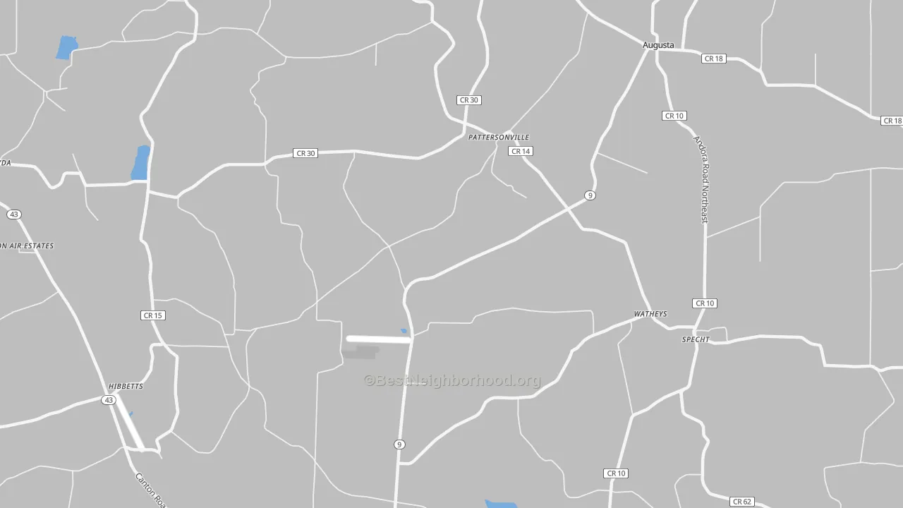 Transit Grade map of Pattersonville, OH