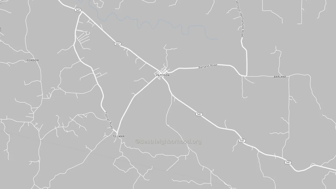 Transit Grade map of Pattison, MS