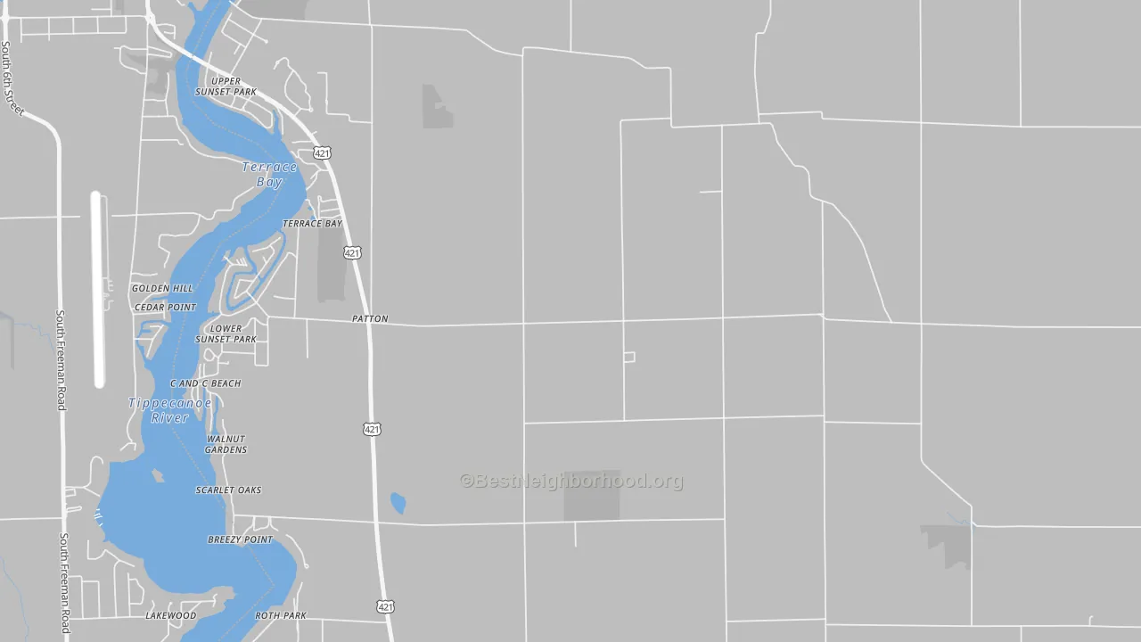 Transit Grade map of Patton, IN