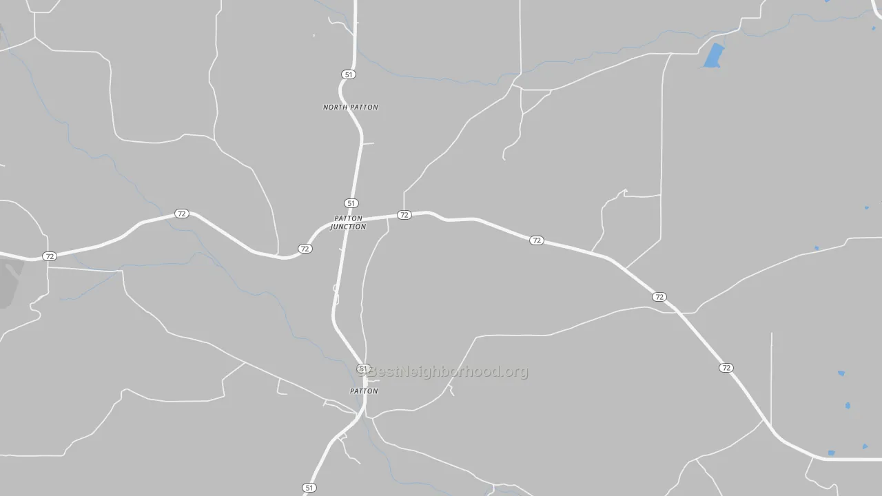 Transit Grade map of Patton Junction, MO