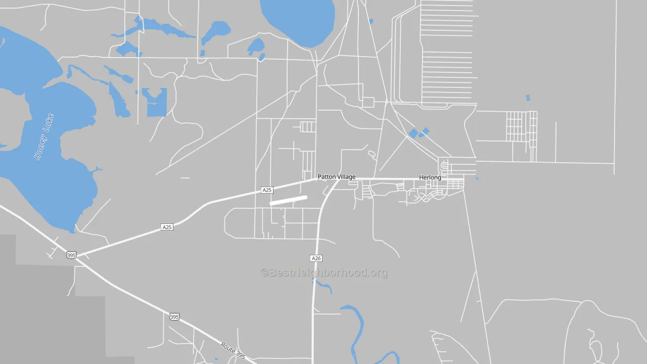 Transit Grade map of Patton Village, CA