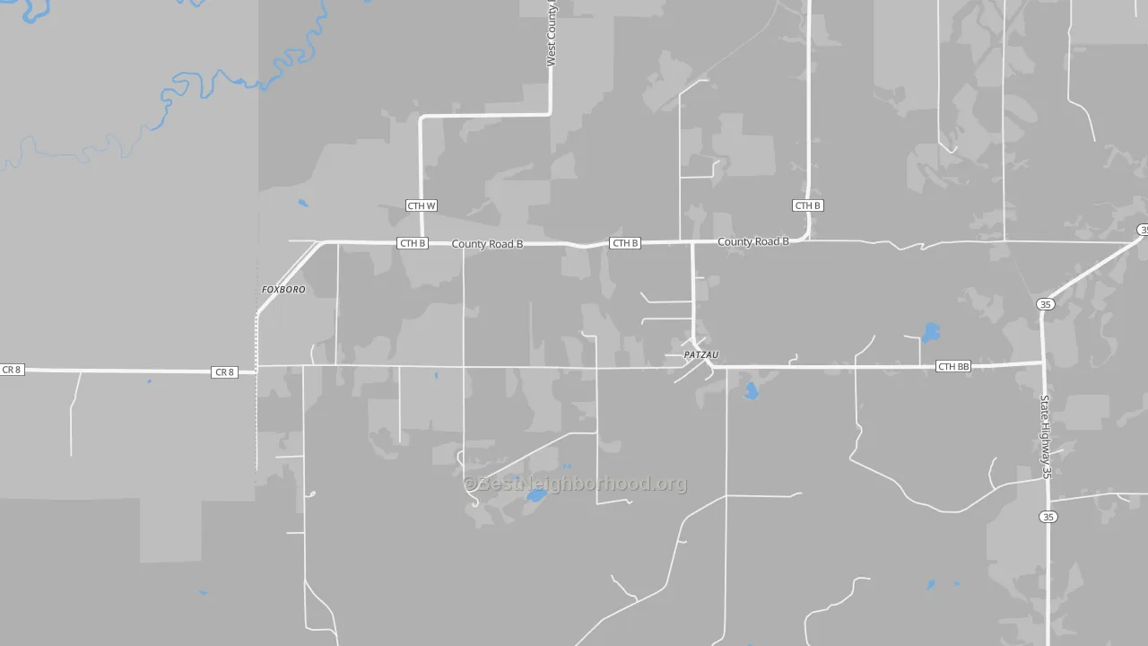Transit Grade map of Patzau, WI