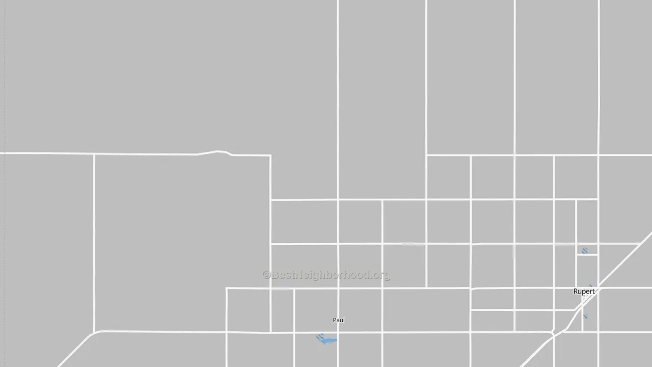 Transit Grade map of Paul, ID