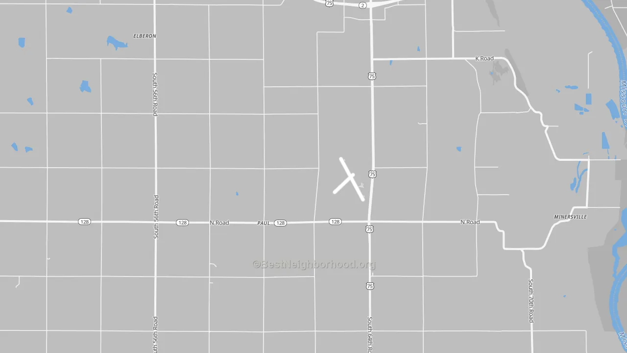 Transit Grade map of Paul, NE