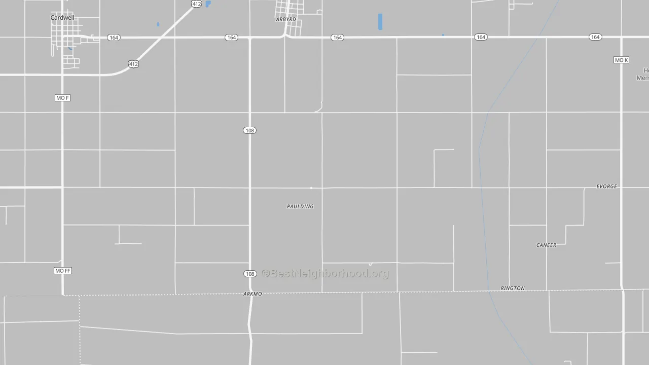 Transit Grade map of Paulding, MO
