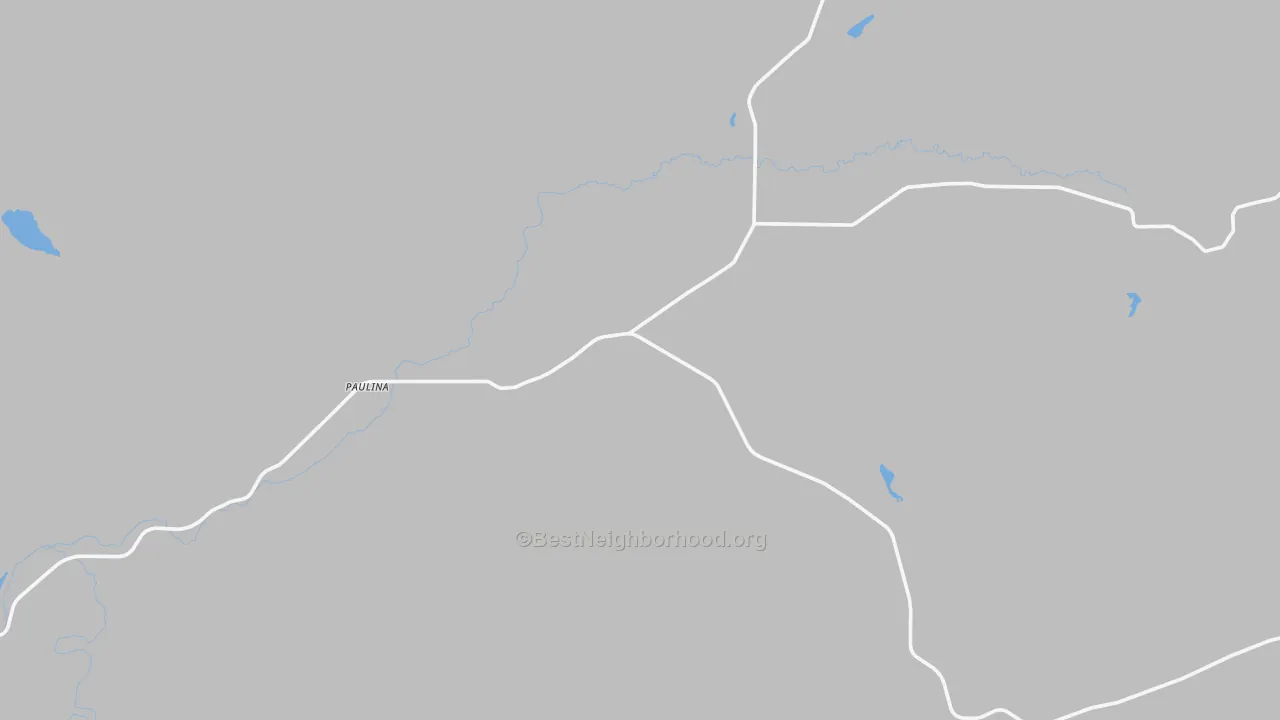 Transit Grade map of Paulina, OR