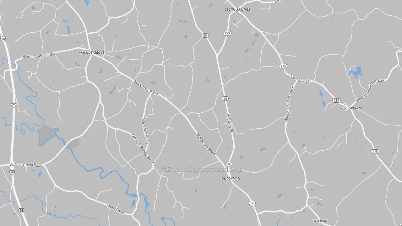 Transit Grade map of Pauline, SC