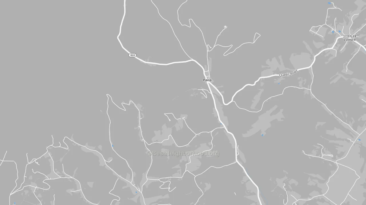 Transit Grade map of Pavia, PA
